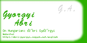 gyorgyi abri business card